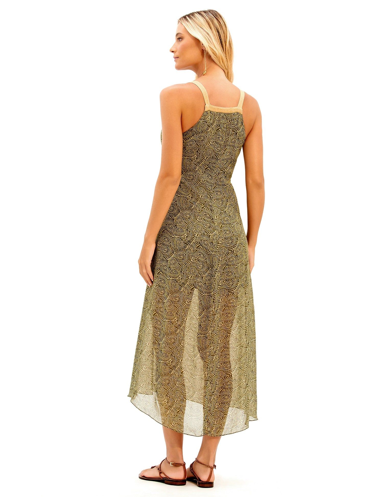 Agnes Long Dress (Final Sale) - Ortiz Green sold by Vix product image thumbnail 2