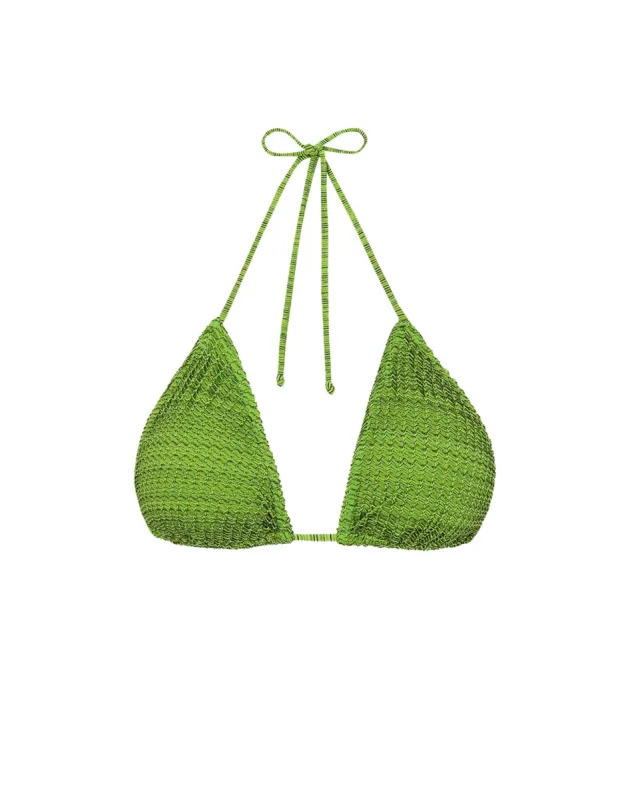 Mesh Tri Top - Acid Green sold by Vix