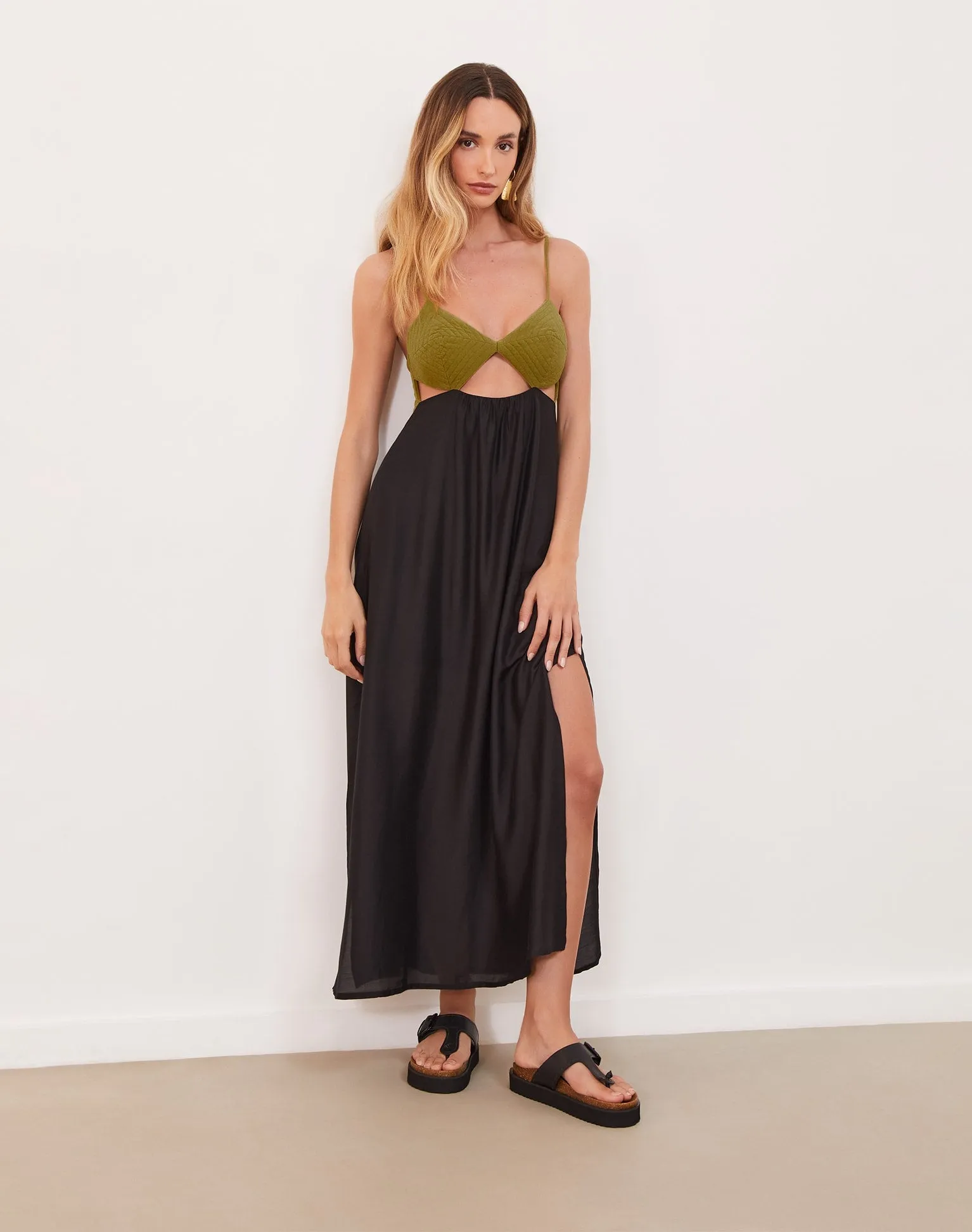 Yana Long Dress (exchange only) - Black sold by Vix