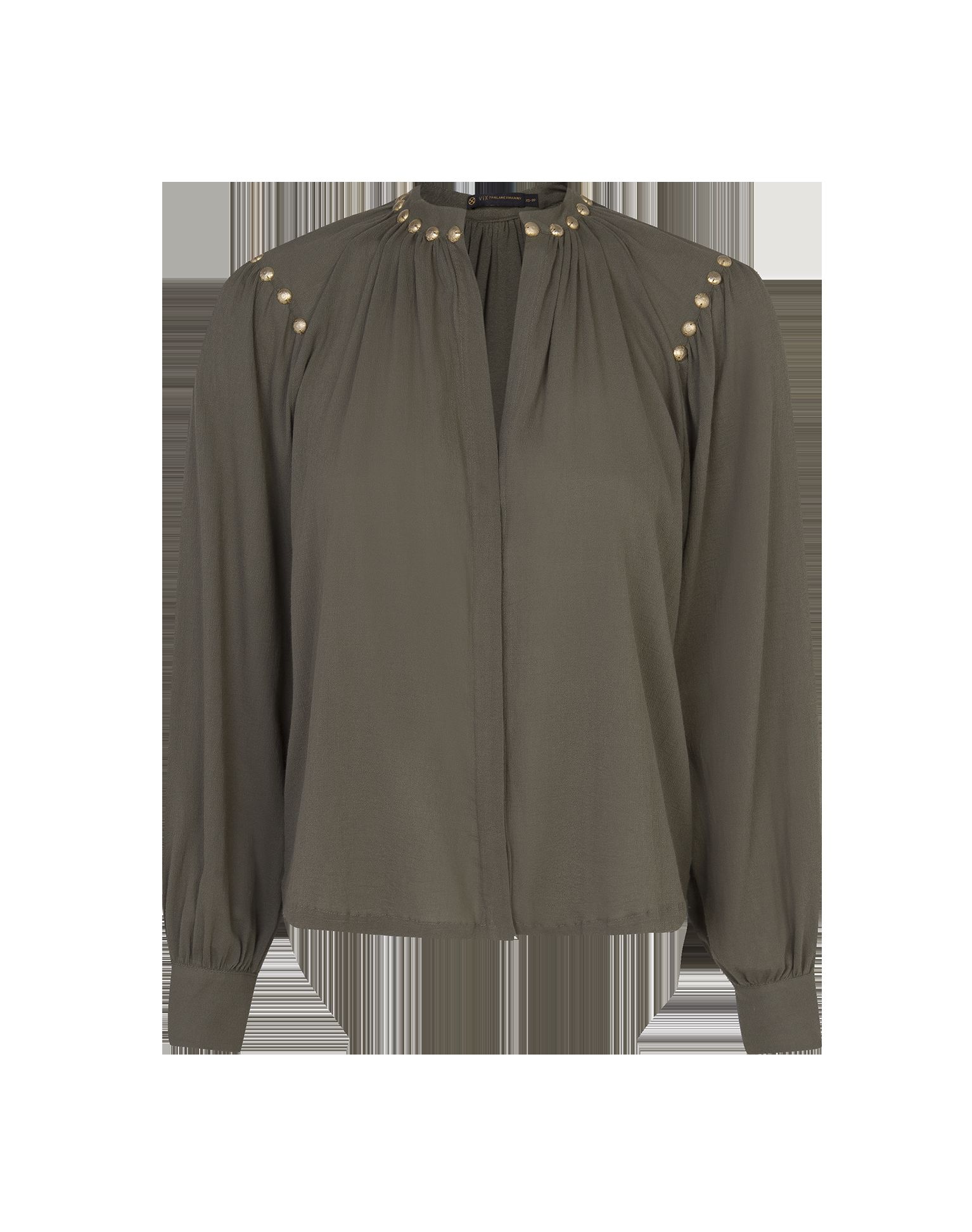 Edite Blouse (final sale) - Pistachio sold by Vix