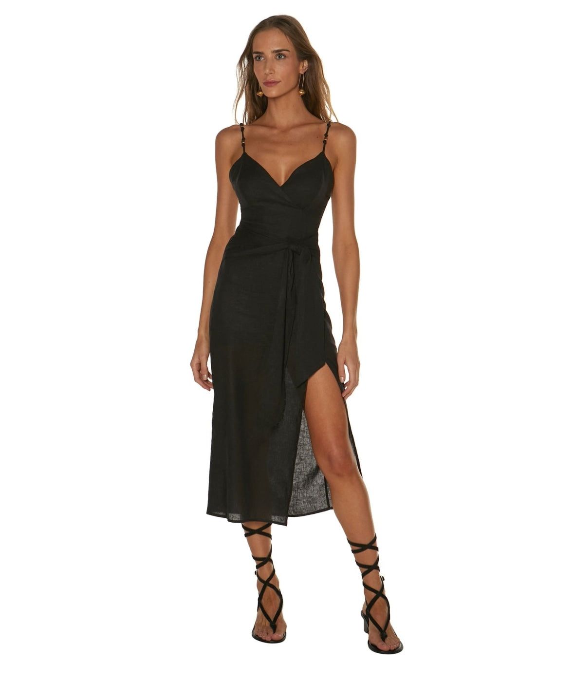 Alanna Midi Dress - Black sold by Vix product image thumbnail 4