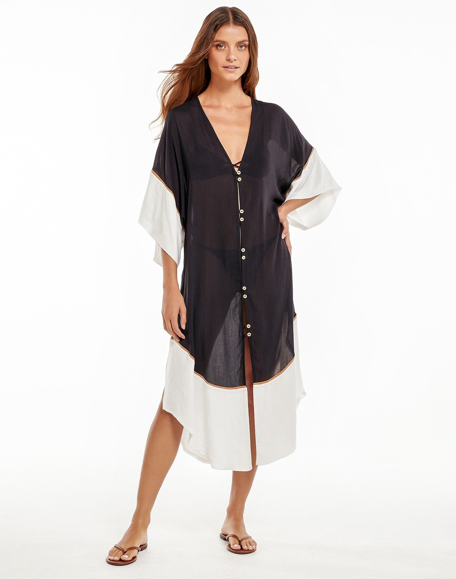 Venus Long Caftan - Black sold by Vix product image thumbnail 5