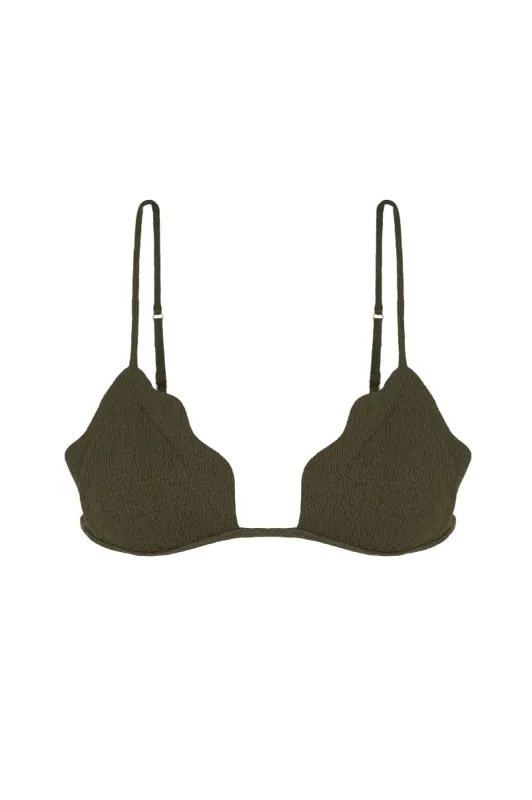 Firenze Lou Parallel Tri Top - Evergreen sold by Vix