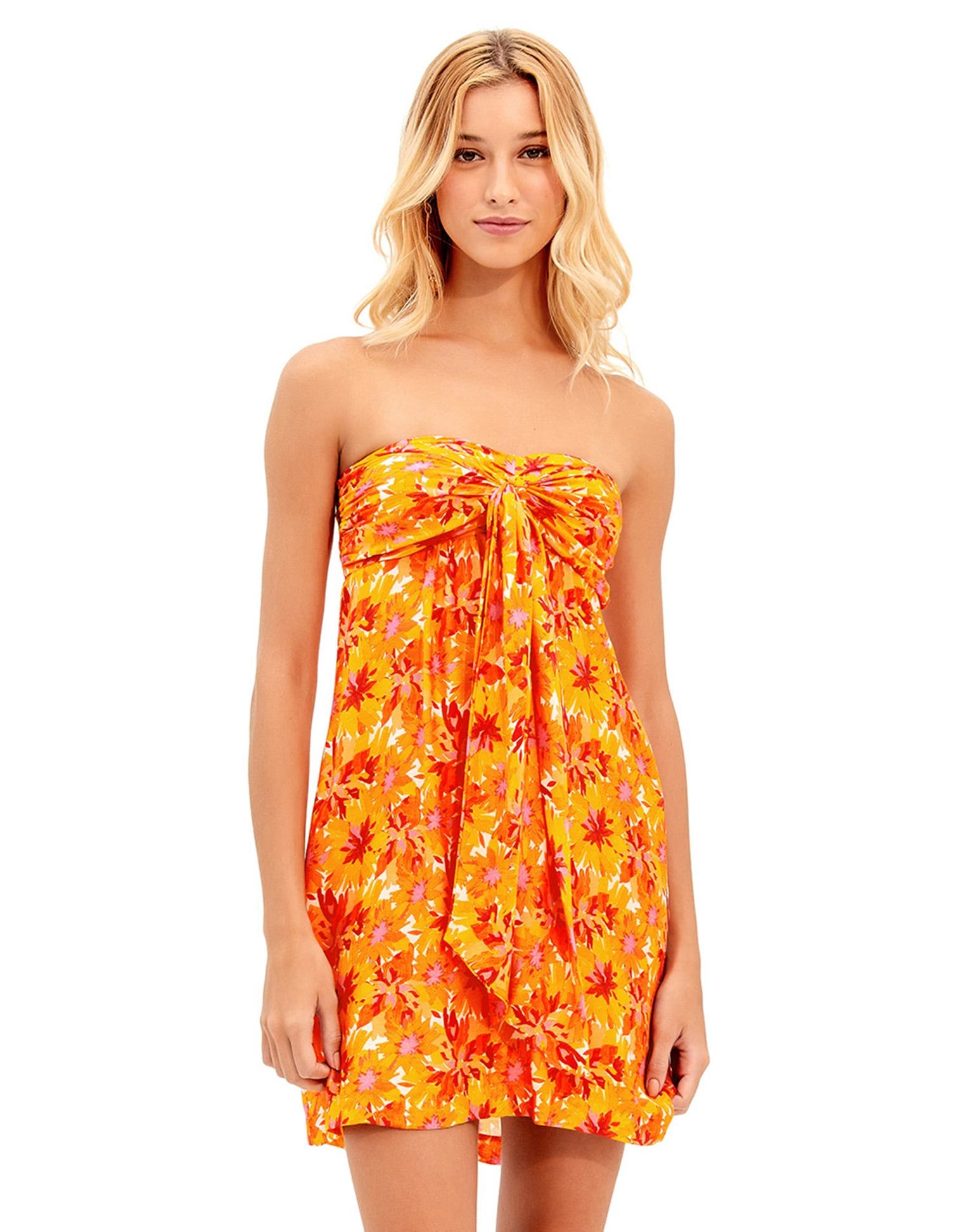 Chloe Mini Dress (Final Sale) - Lowana Mustard sold by Vix