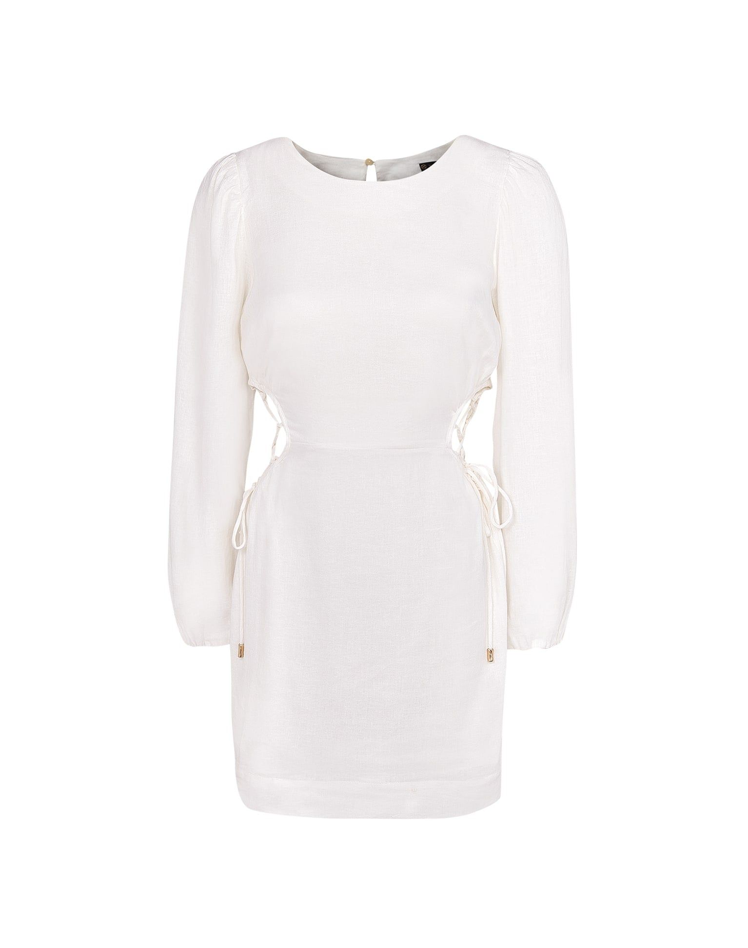 Carina Detail Short Dress (Final Sale) - Off White sold by Vix product image thumbnail 4