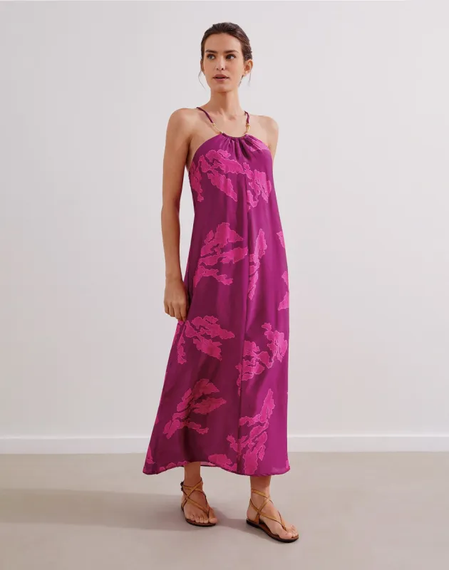 Taiga Detail Long Dress (exchange only) - Quizas Jaipur made by Vix