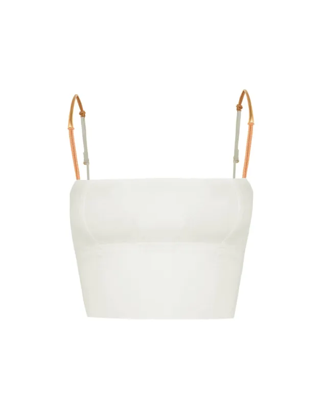 Sakura Detail Top - Off White sold by Vix