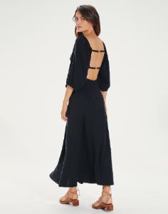 Rosa Midi Dress - Black sold by Vix