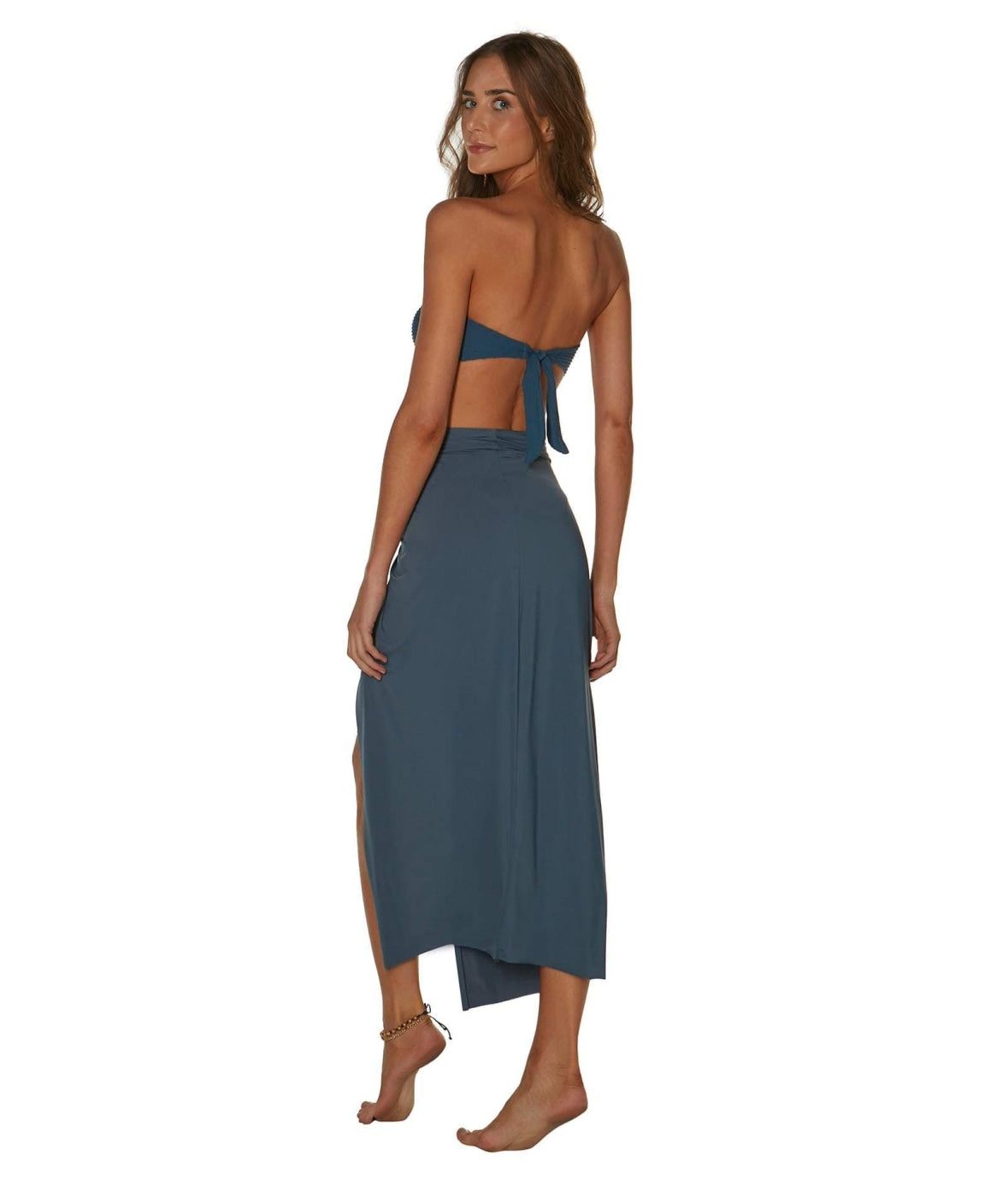 Karen Midi Skirt - Blue Grey sold by Vix product image thumbnail 2