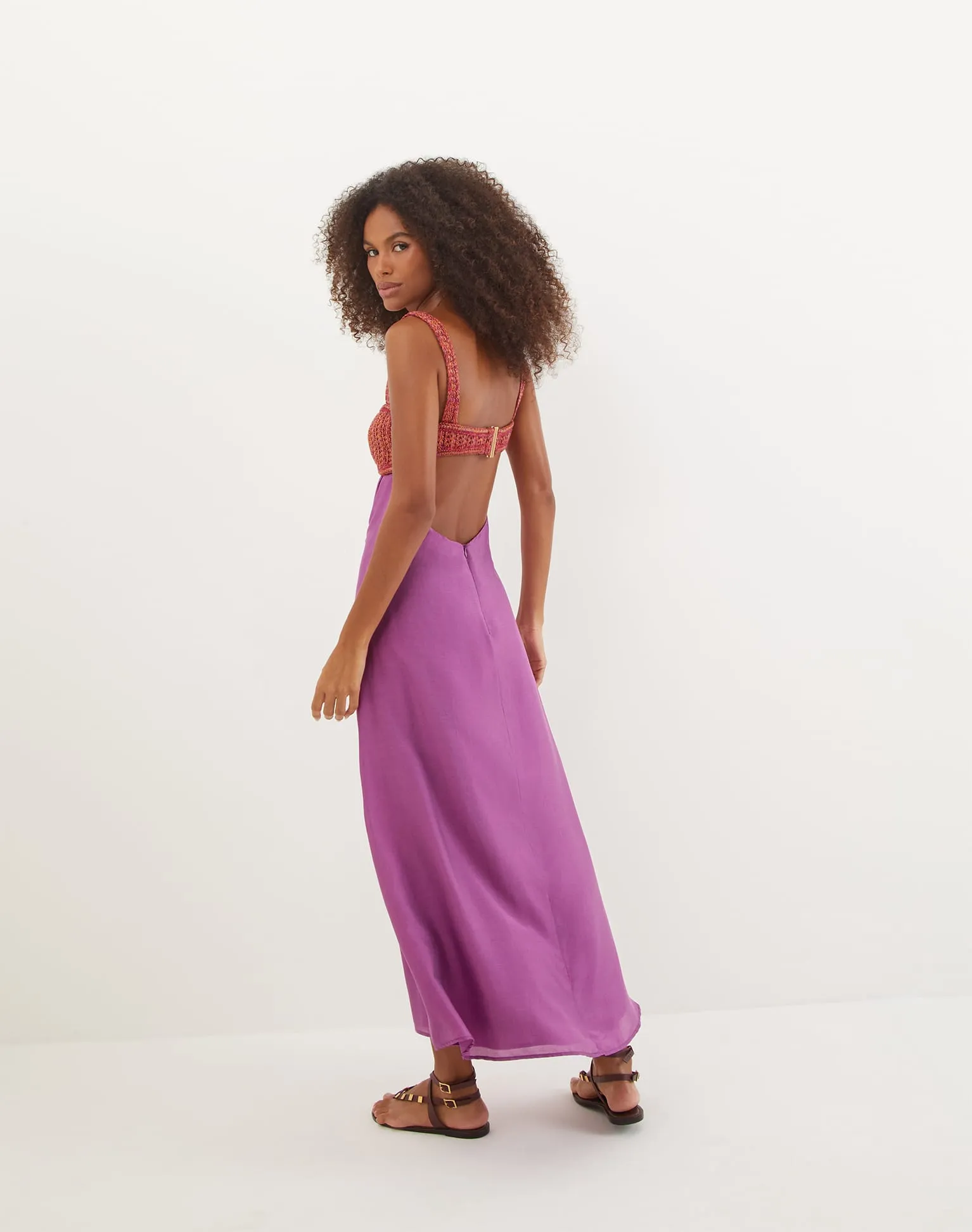 Aria Long Dress - Berry Burst sold by Vix product image thumbnail 2