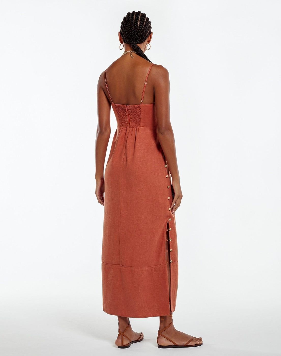 Iris Long Dress (final sale) - Ginger sold by Vix product image thumbnail 2