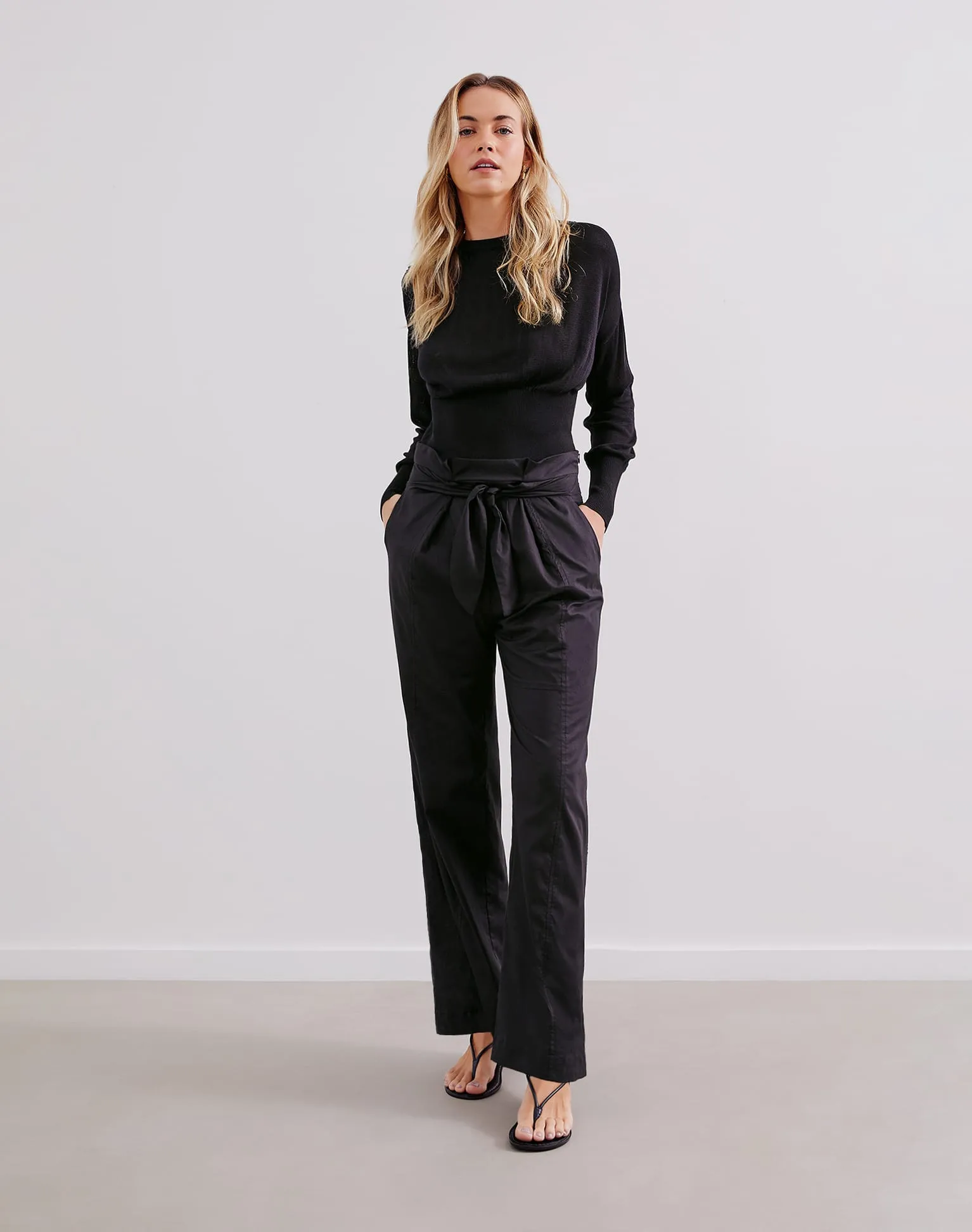 Knit Eliza Blouse - Black sold by Vix product image thumbnail 2