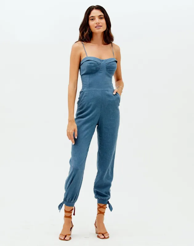 Yana Jumpsuit (final sale) - Blue Grey sold by Vix