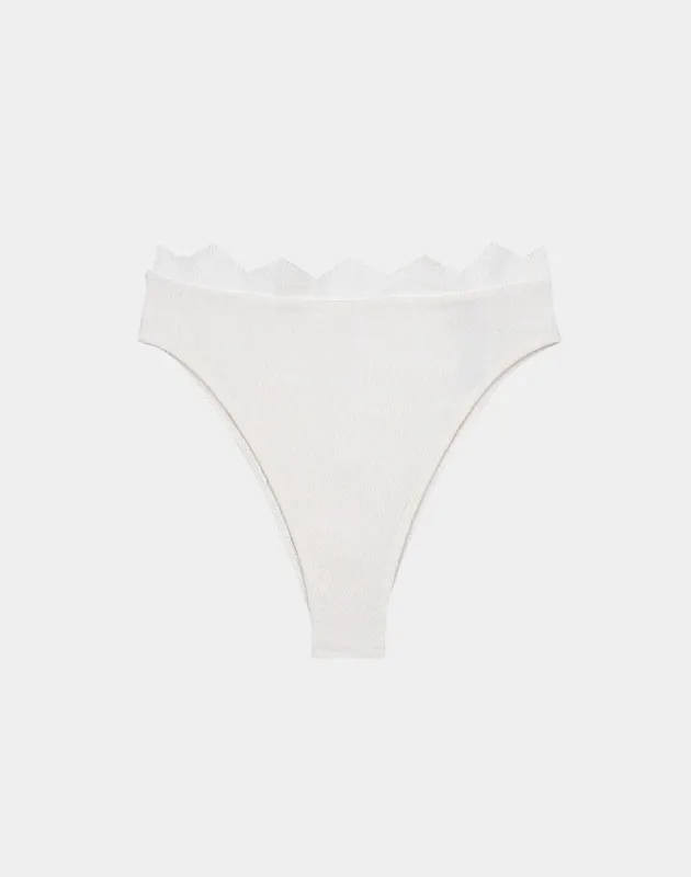 Firenze Imani Hot Pant Bottom - White sold by Vix