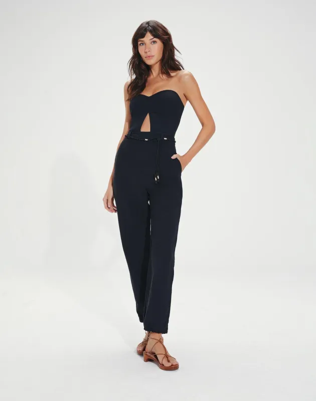 Lizzy Detail Jumpsuit (exchange only) - Black sold by Vix