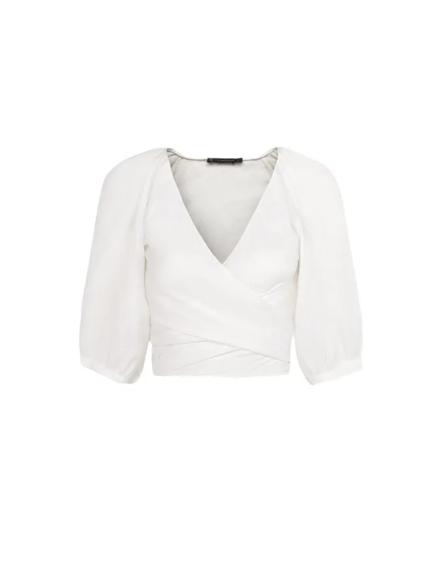 Norman Long Sleeve Blouse (exchange only) - Off White sold by Vix