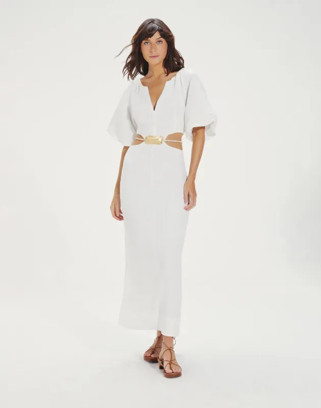 Tanya Detail Long Dress (exchange only) - Off White sold by Vix
