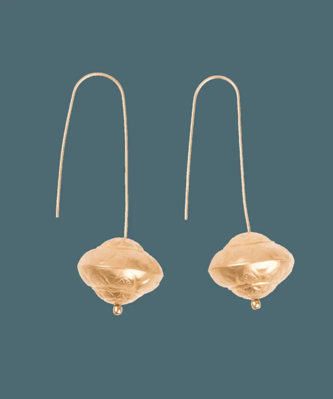 Tulip Earrings - Gold sold by Vix