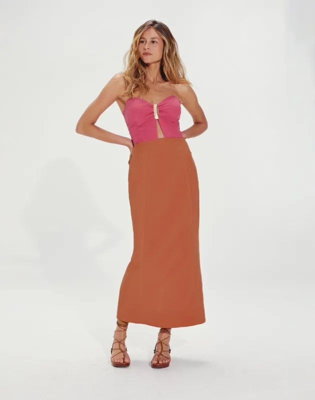 Lizzy Detail Long Dress (exchange only) - Ballet sold by Vix
