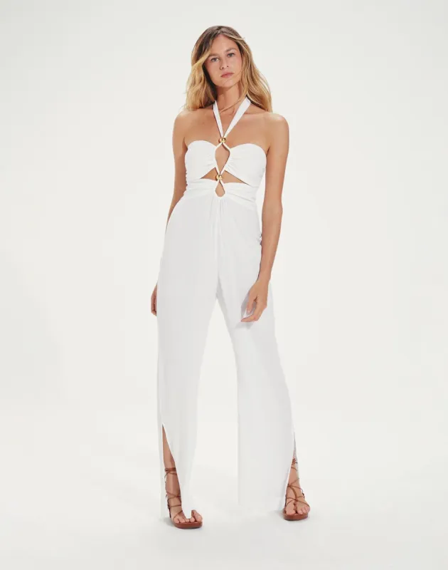 Luana Detail Jumpsuit (exchange only) - Off White sold by Vix