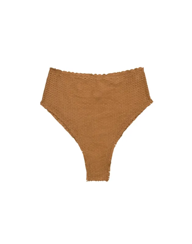 Scales Buttons Hot Pant Bottom (exchange only) - Toffee sold by Vix