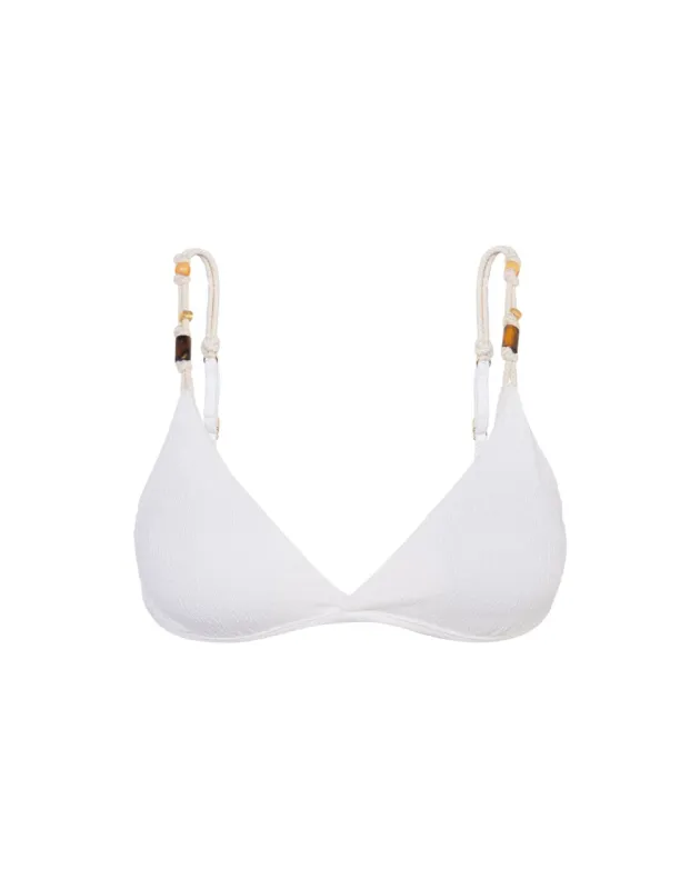 Firenze Kira Flora Top - White sold by Vix