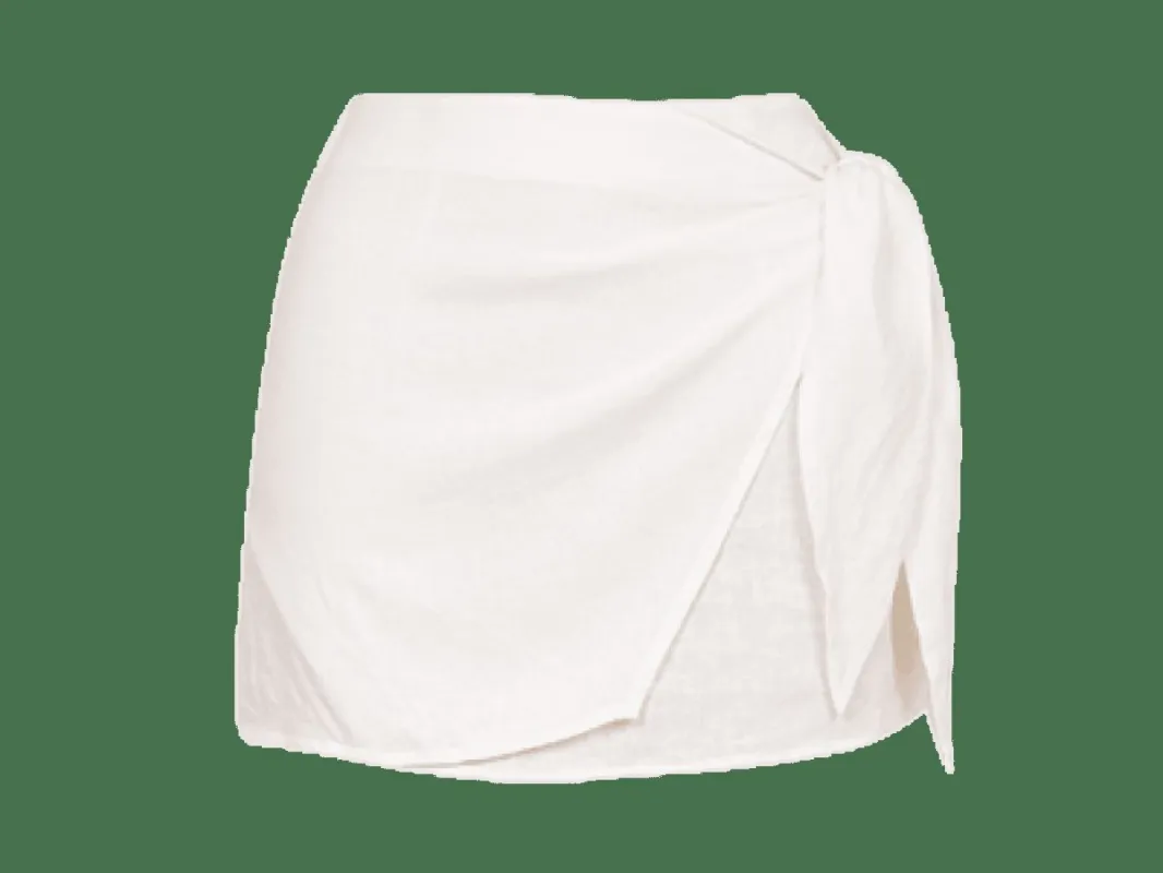Rai Mini Skirt - Off White sold by Vix