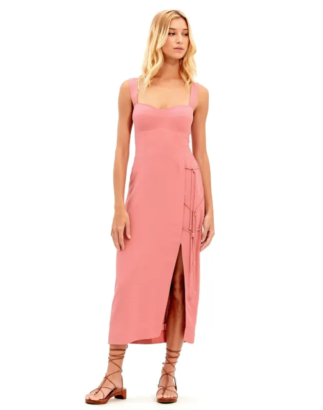 Perla Detail Midi Dress - Duchese sold by Vix