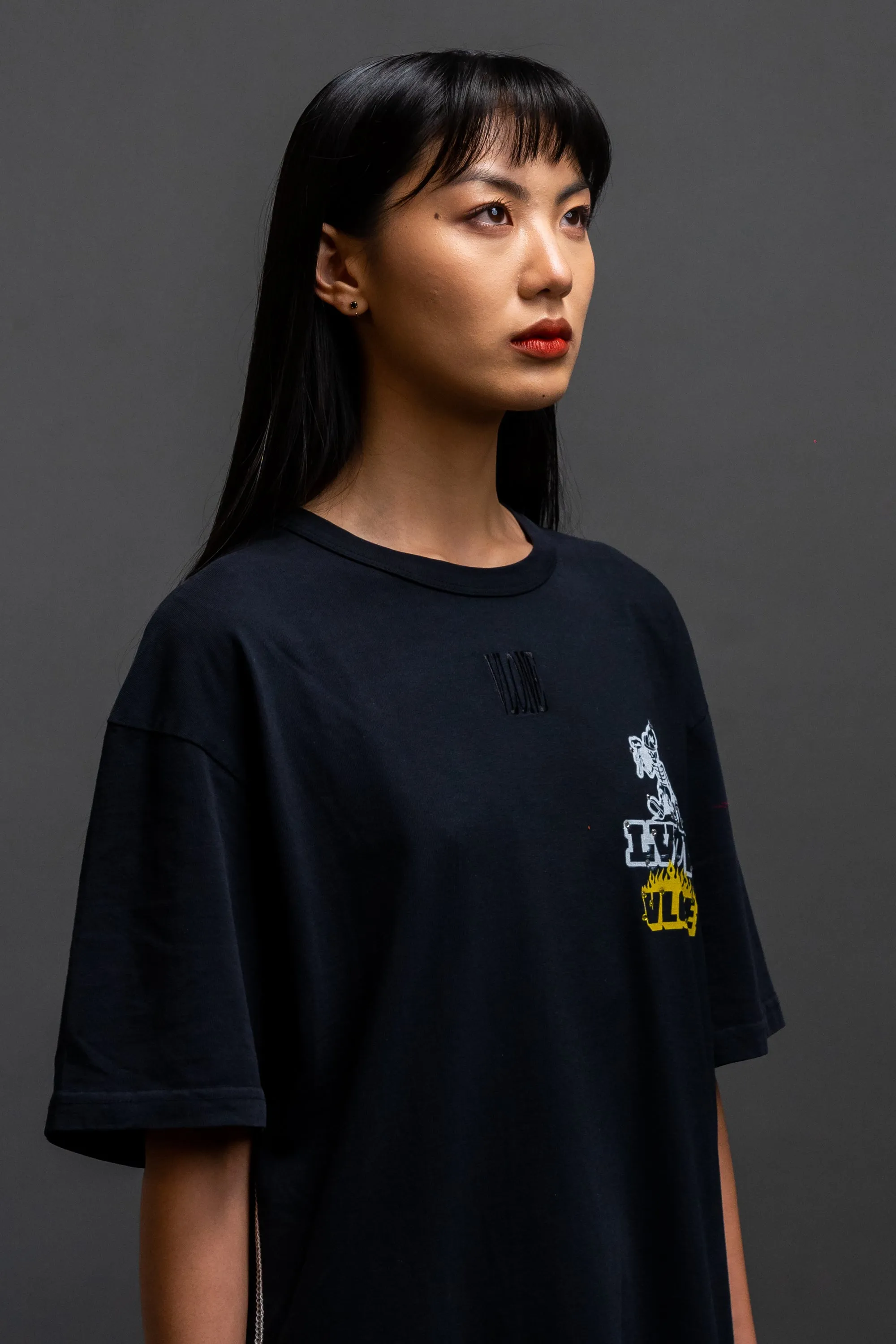Policy S/S T-Shirt In Rhinestone sold by VLONE product image thumbnail 4