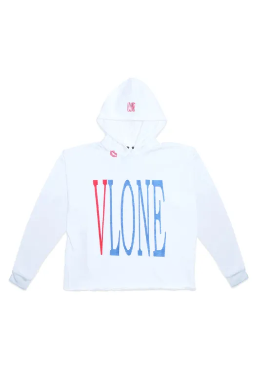 RED LIPSTICK OG EMBROIDERED HOODIE (white) sold by VLONE