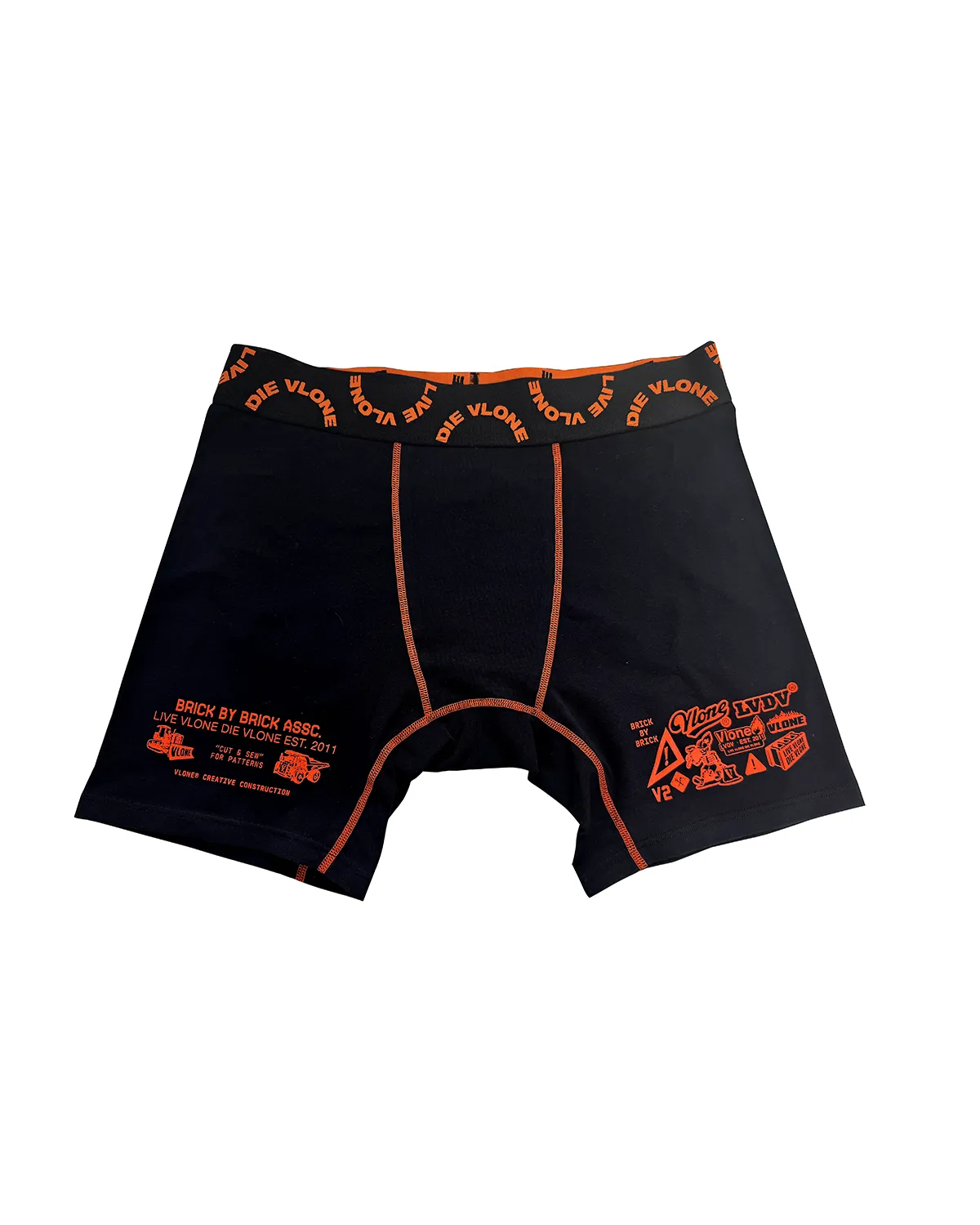 LVDV Creative Boxers - Black (2-pack) sold by VLONE