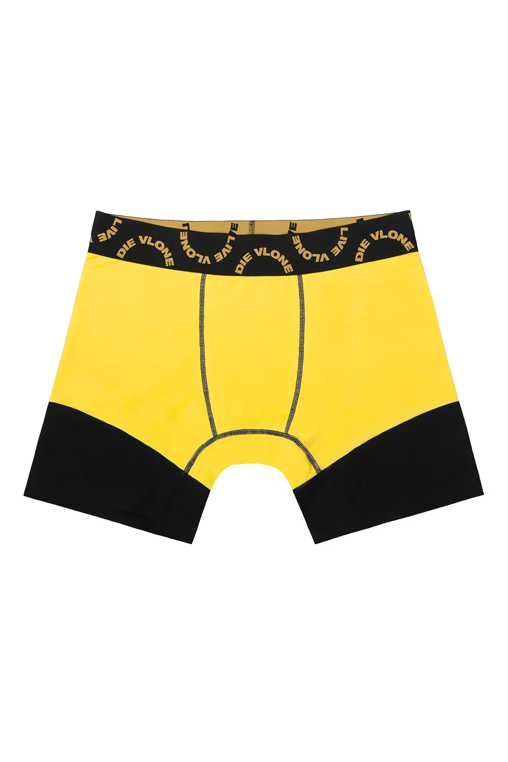 LVDV CREATIVE TWO-TONE BOXERS - Yellow (2-pack) sold by VLONE
