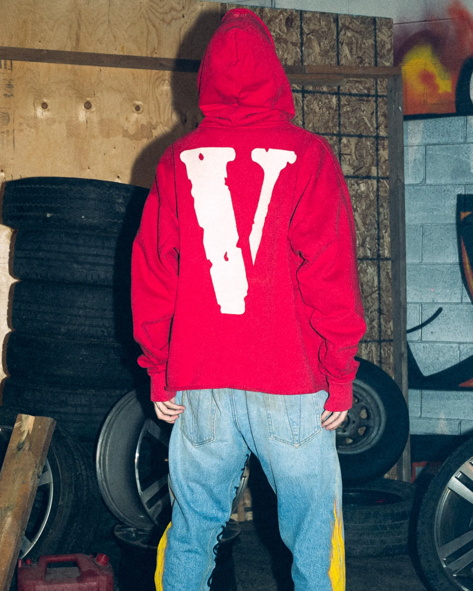OG Staple Embroidered Hoodie (Red/Red) sold by VLONE product image thumbnail 4