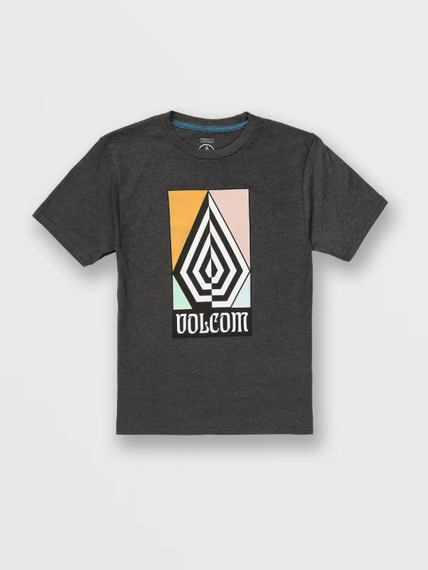 Little Boys Divisionz Short Sleeve Tee - Dark Black Heather sold by Volcom