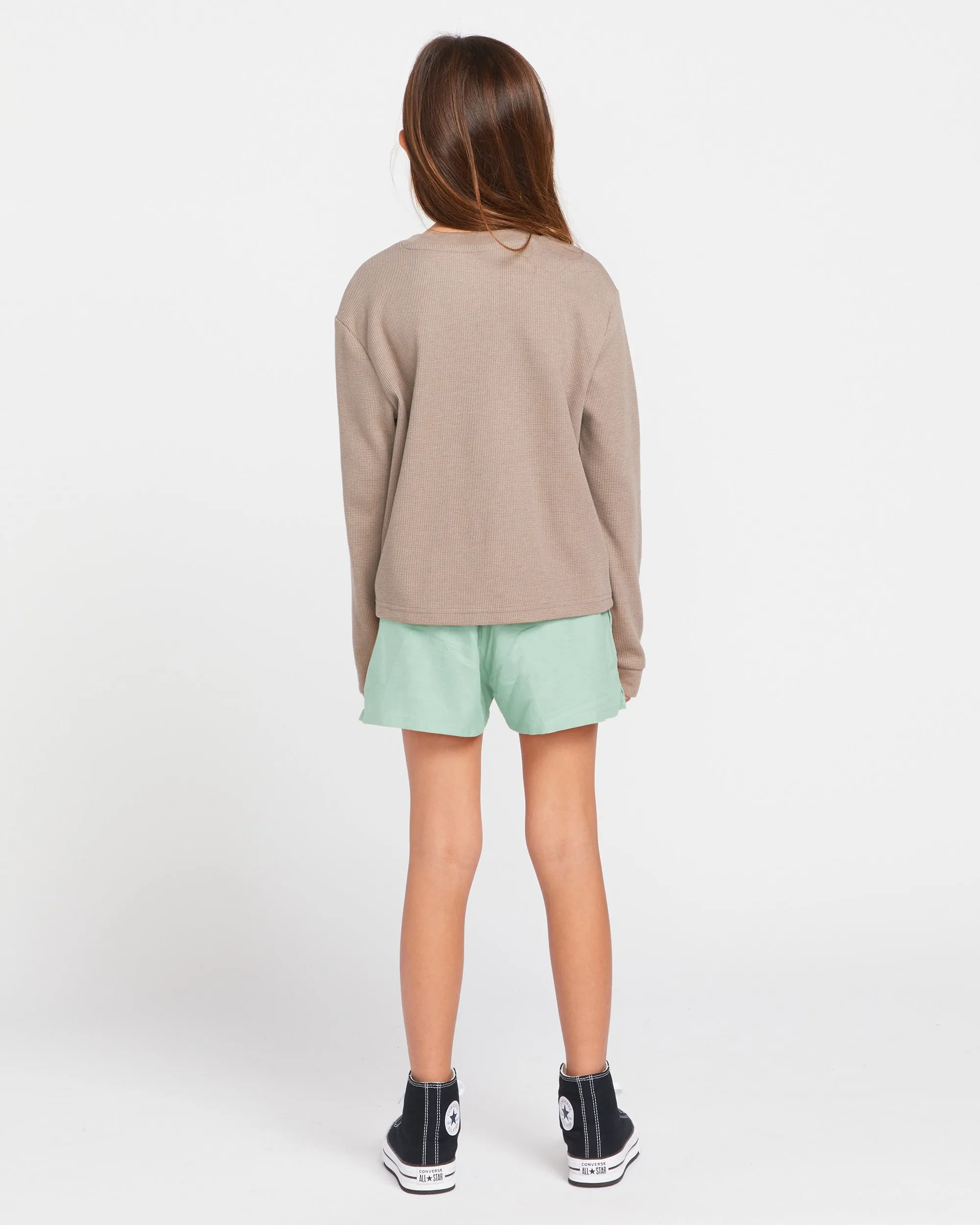 Big Girls Thermality Long Sleeve Shirt - Moondust sold by Volcom product image thumbnail 4