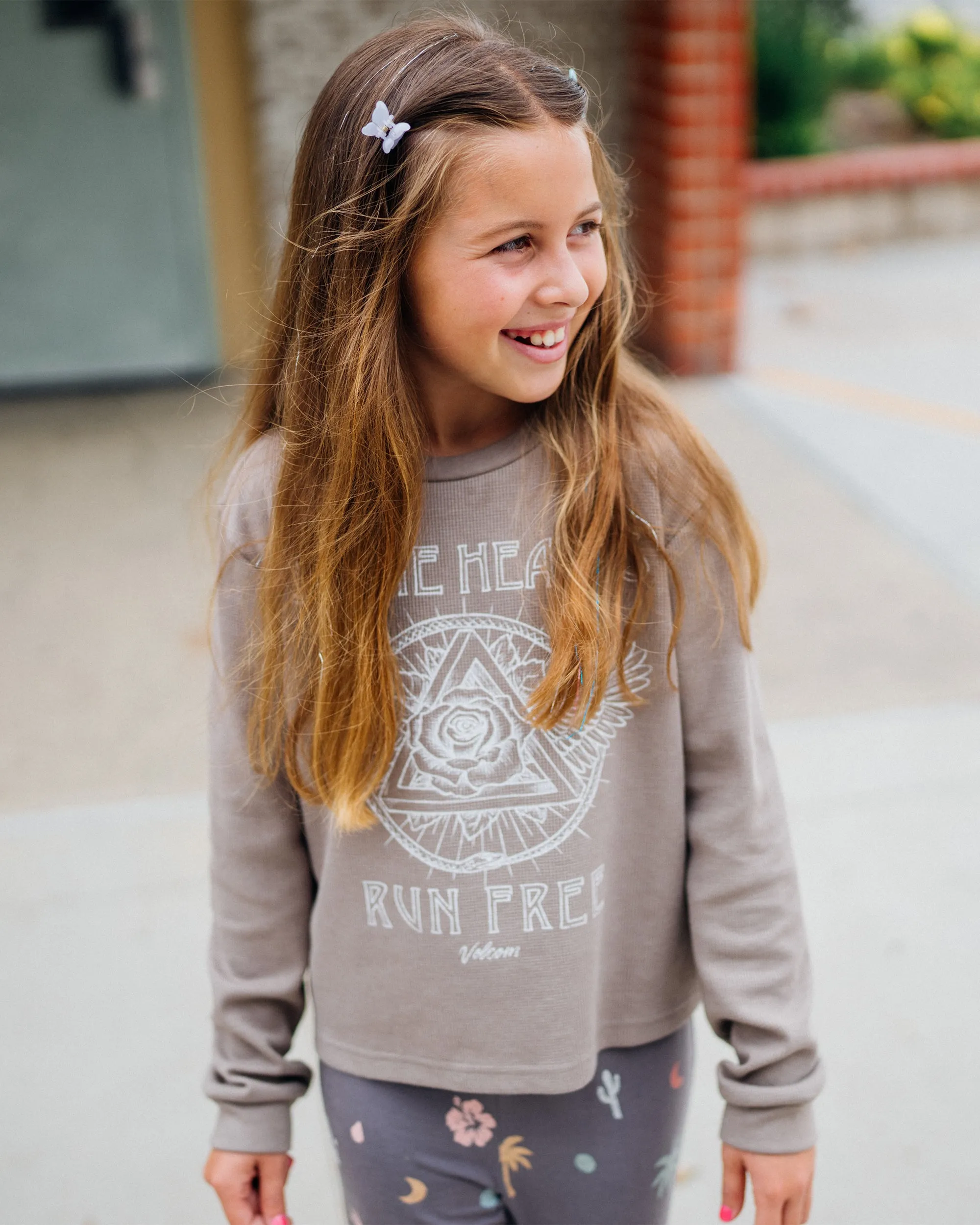 Big Girls Thermality Long Sleeve Shirt - Moondust sold by Volcom