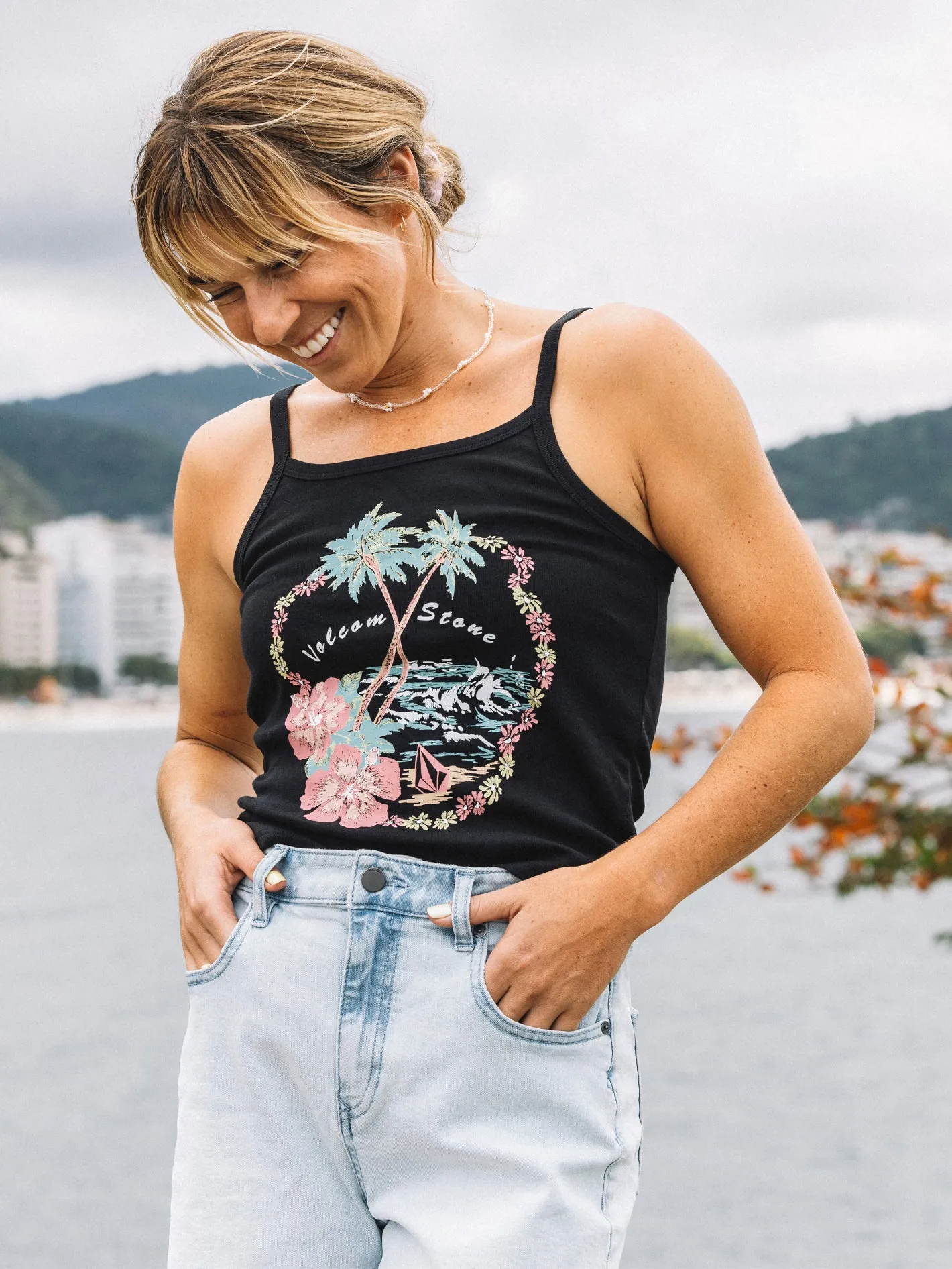 1991 Strappy Tank - Black sold by Volcom