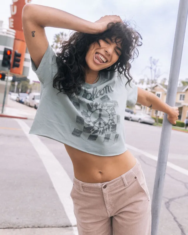 Just A Trim Tee - Sea Glass sold by Volcom