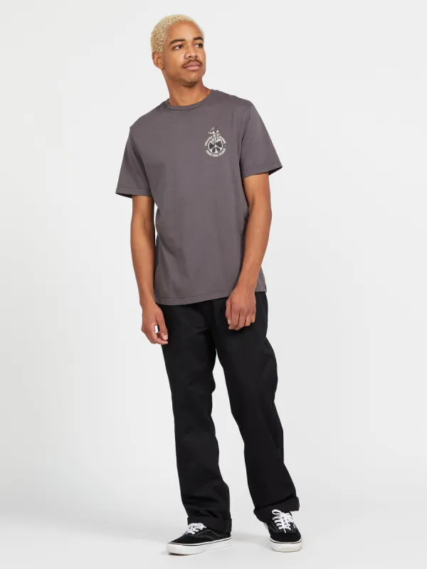 Partakerz Short Sleeve Tee - Storm Cloud made by Volcom