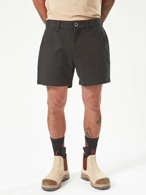 Volcom Workwear Bevel Work Shorts - Black sold by Volcom