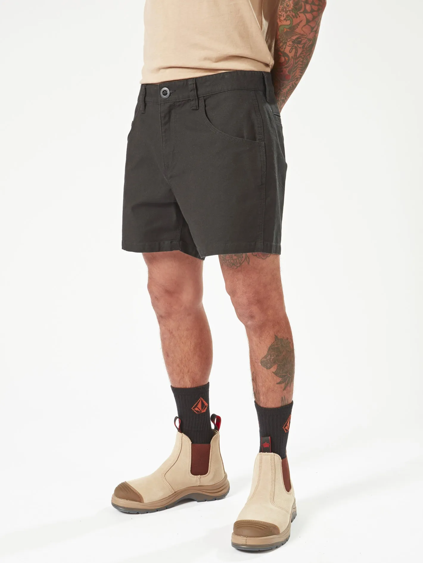 Volcom Workwear Bevel Work Shorts - Black sold by Volcom product image thumbnail 5