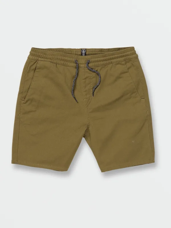 Big Boys Frickin Elastic Waist Shorts - Old Mill sold by Volcom