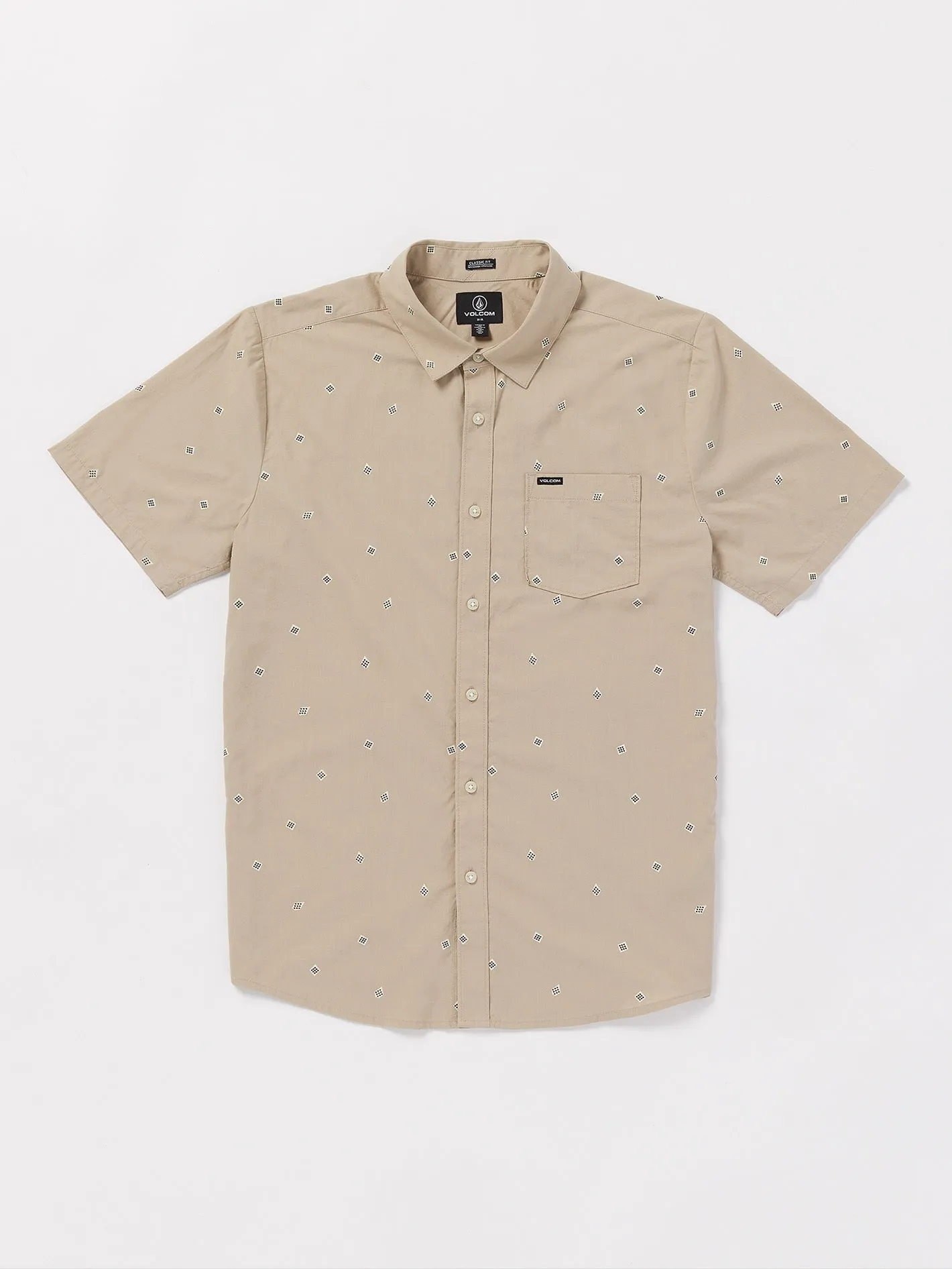 Interstone Short Sleeve Shirt - Light Khaki sold by Volcom