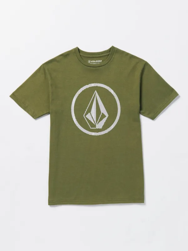 Big Boys Circle Stone Short Sleeve Tee - Military sold by Volcom