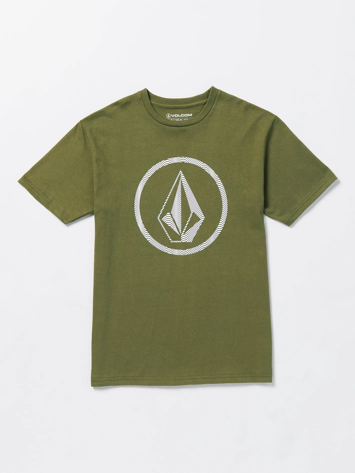 Big Boys Circle Stone Short Sleeve Tee - Military sold by Volcom