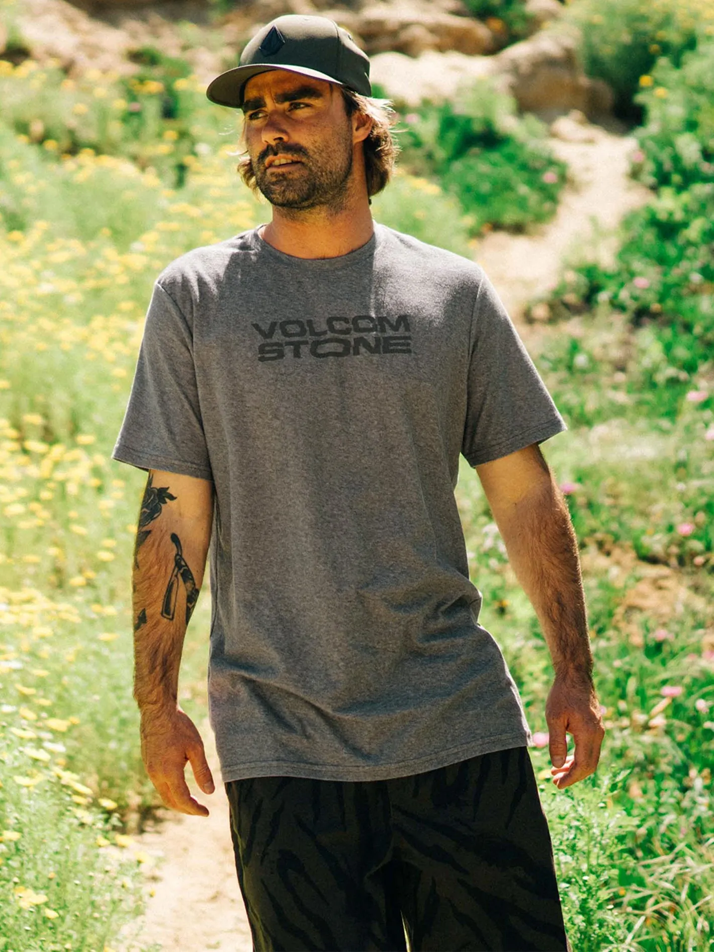 Euroslash Tech Short Sleeve Tee - Charcoal Heather sold by Volcom