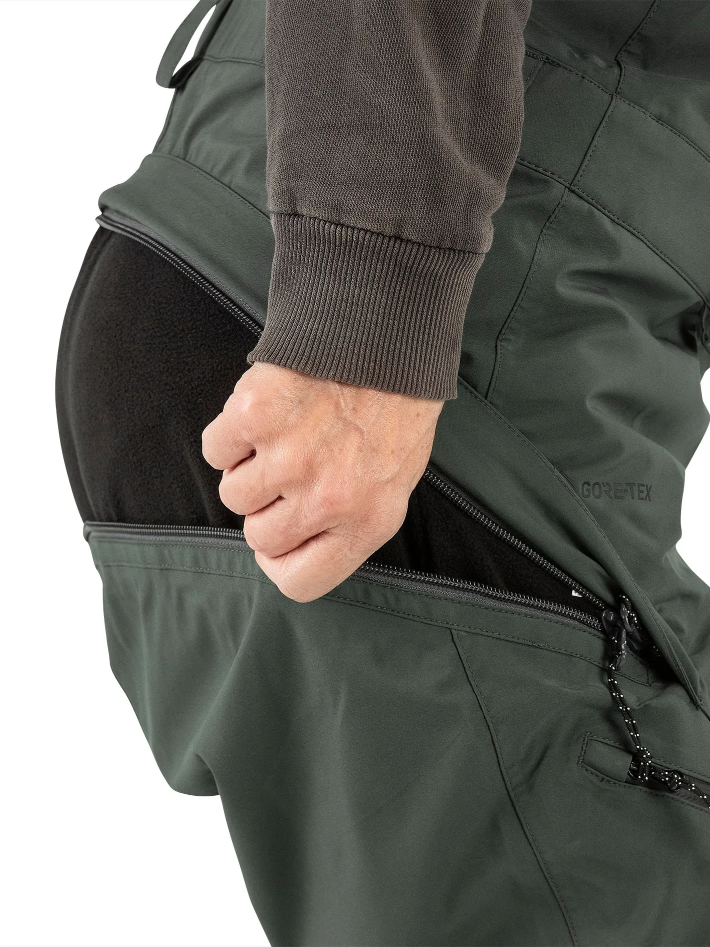 Womens Elm Stretch Gore Bib Overalls - Eucalyptus sold by Volcom product image thumbnail 4