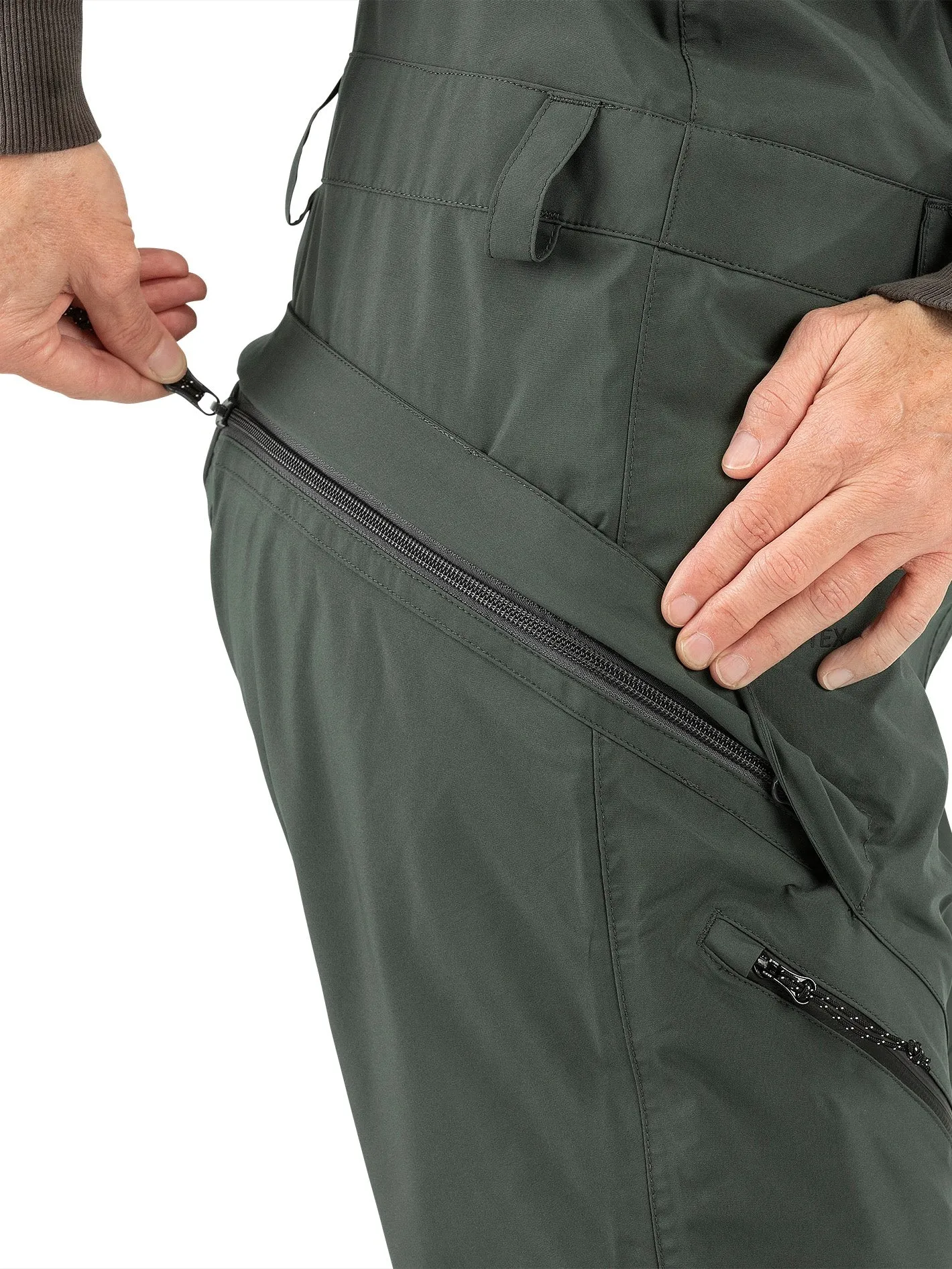 Womens Elm Stretch Gore Bib Overalls - Eucalyptus sold by Volcom product image thumbnail 3