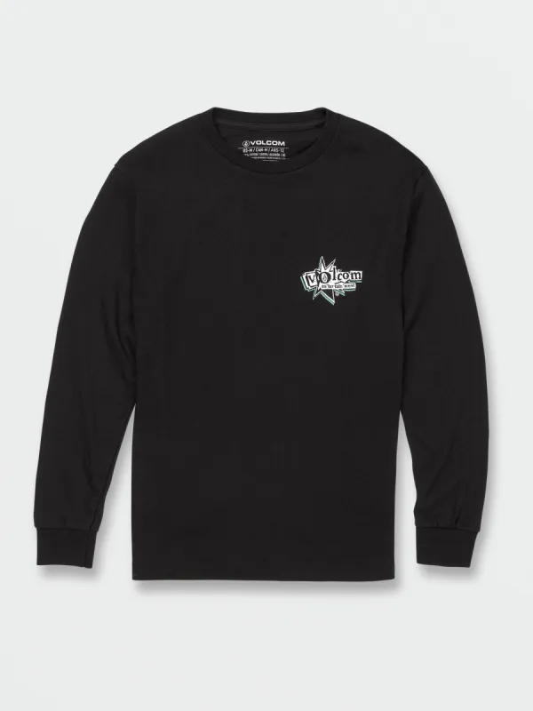 Big Boys Volcom Entertainment Long Playing Long Sleeve Tee - Black sold by Volcom