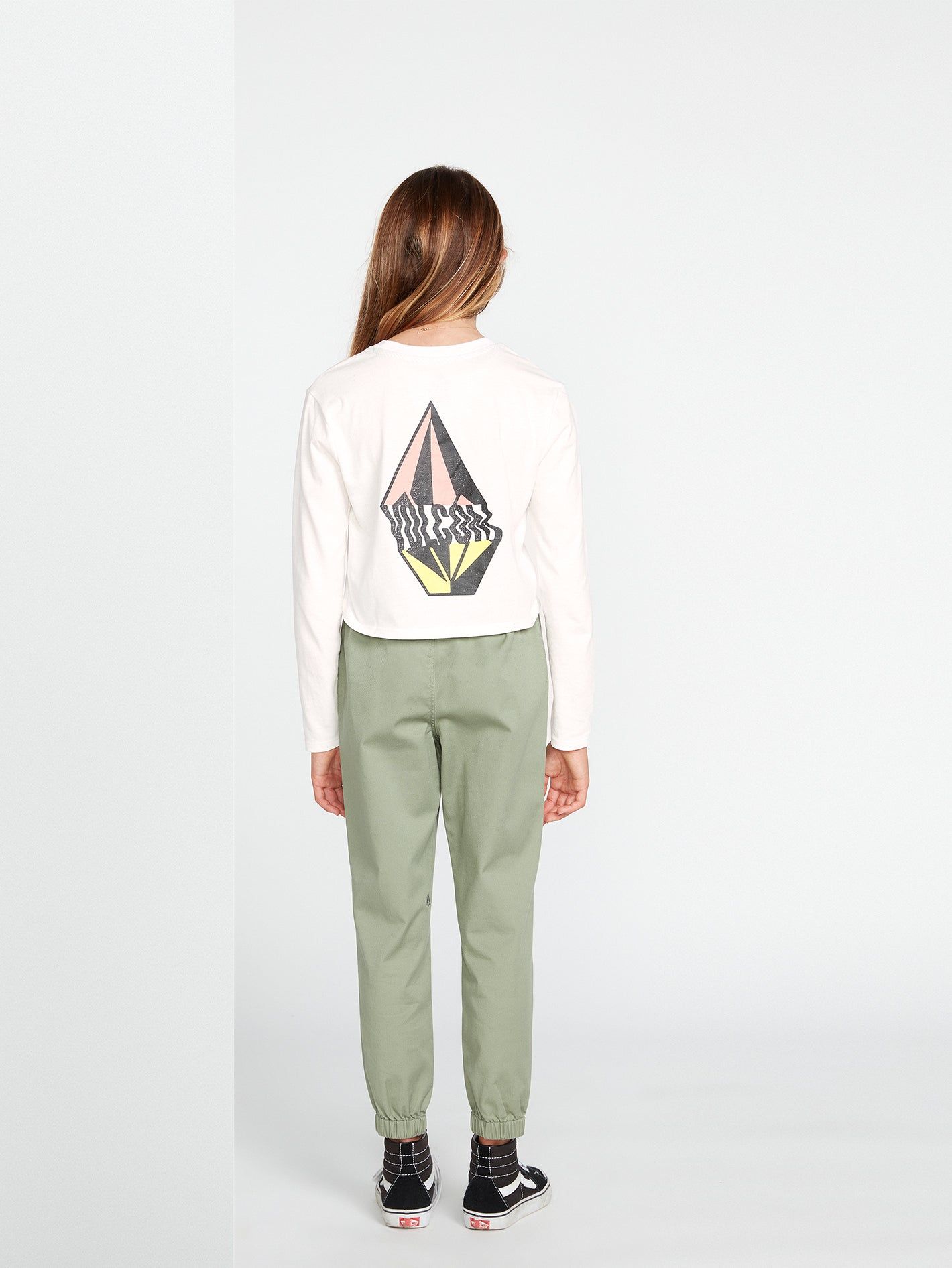Girls Pocket Dial Long Sleeve Tee - Star White sold by Volcom product image thumbnail 4
